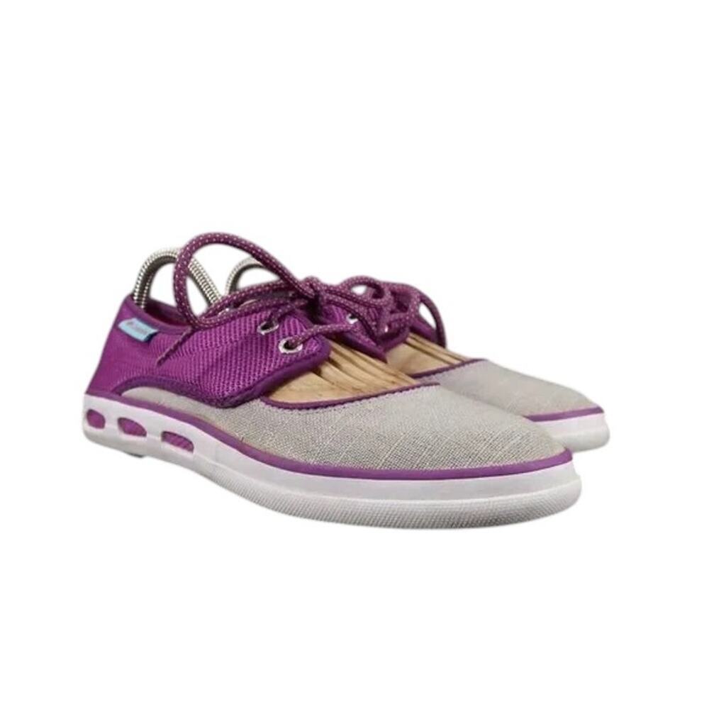 Columbia Shoes Womens 7 Sneakers Vulc n Vent Mary Jane Active Casual Purple Gray